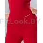 Красный спортивный комбинезон Criss-Cross Romper