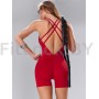 Красный спортивный комбинезон Criss-Cross Romper