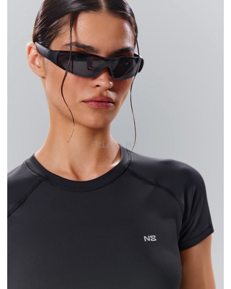 Облегающая спортивная футболка Basic Black 