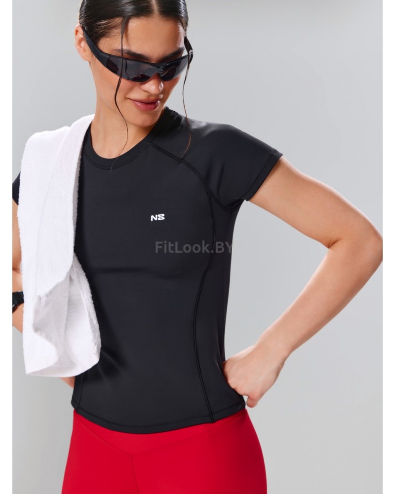 Облегающая спортивная футболка Basic Black 