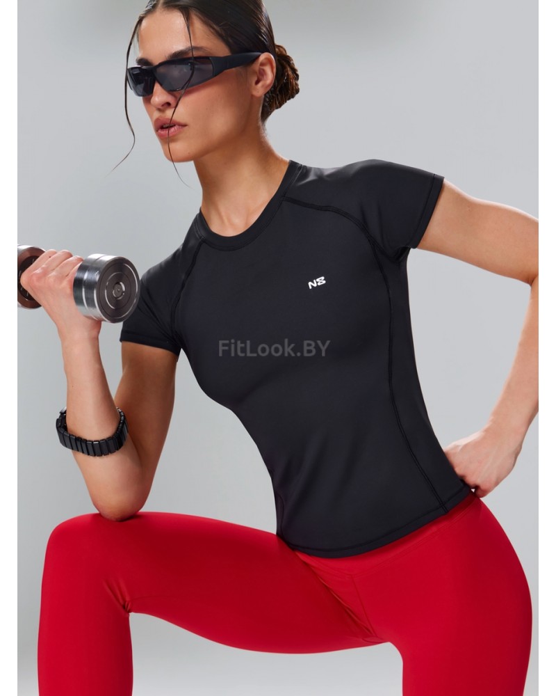 Облегающая спортивная футболка Basic Black 