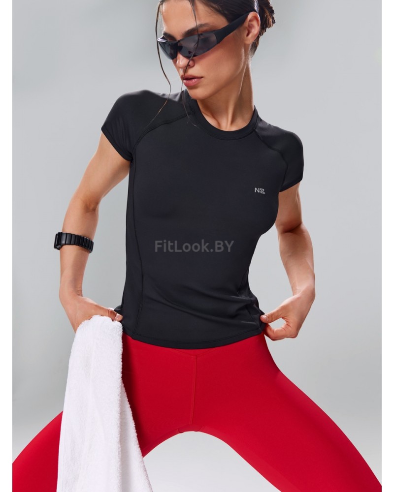 Облегающая спортивная футболка Basic Black 