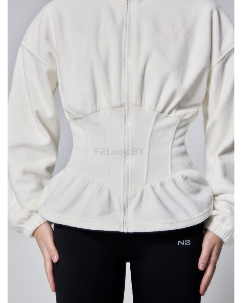 Зип-худи Neverlate Corset Fleece Milky