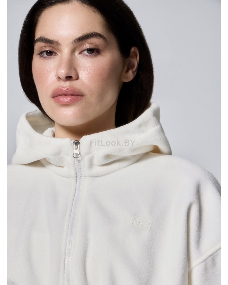 Зип-худи Neverlate Corset Fleece Milky