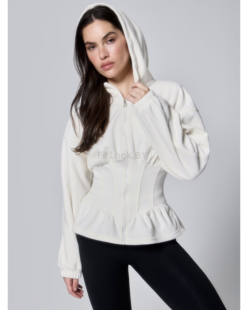 Зип-худи Neverlate Corset Fleece Milky