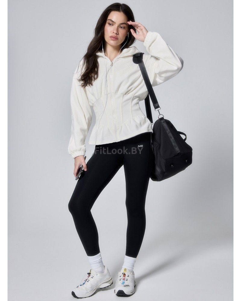 Зип-худи Neverlate Corset Fleece Milky