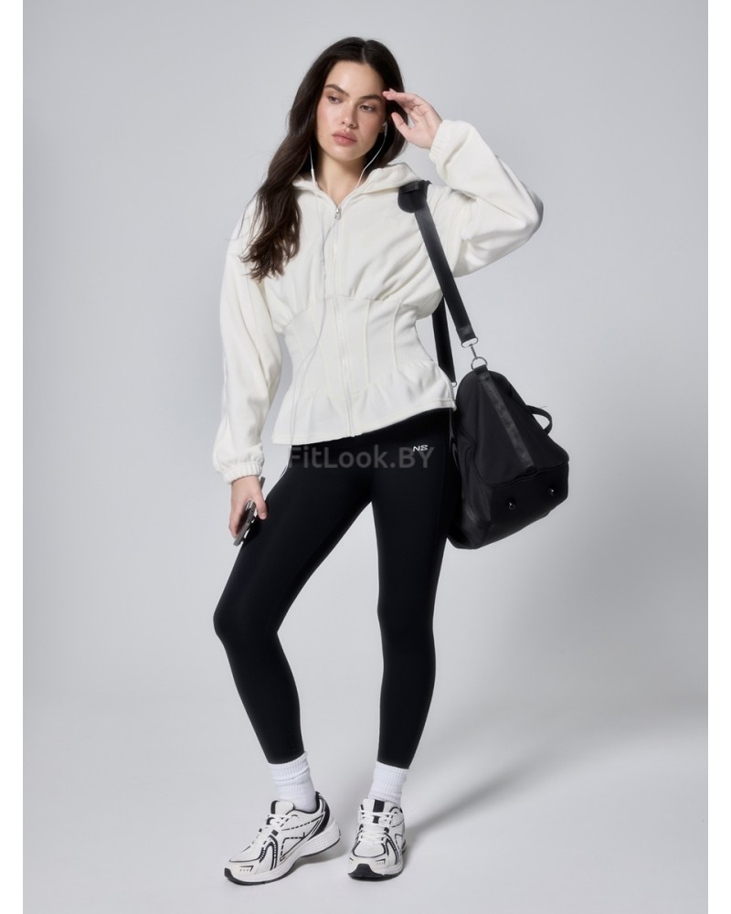 Зип-худи Neverlate Corset Fleece Milky