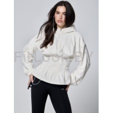 Зип-худи Neverlate Corset Fleece Milky