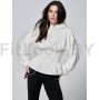 Зип-худи Neverlate Corset Fleece Milky
